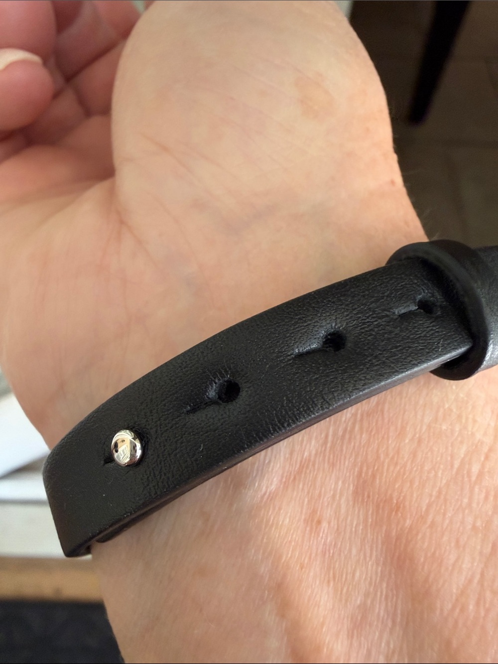 Salvatore Ferragamo NIB Leather BRACELET with Silver Accents ADJUSTABLE. - Picture 5 of 16